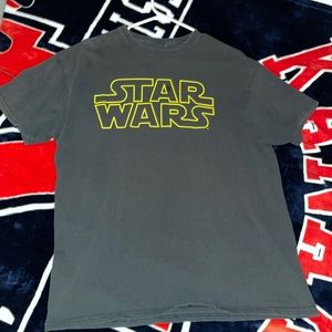 Black Star Wars logo t-shirt